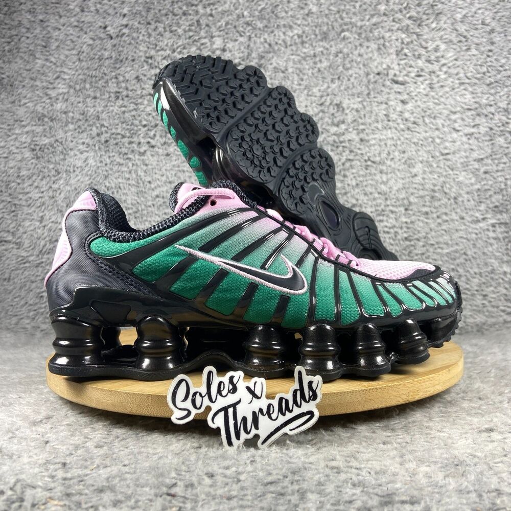 Nike Shox TL Women Size 7 Fade Watermelon Sneakers Black Pink Green IH1336-600